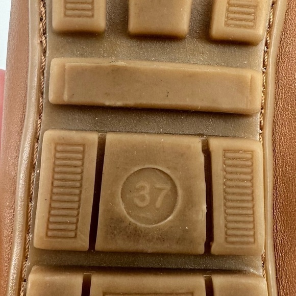 GUIMARAES Women’s Brown Leather Soft Slip On Moccasins/Loafers Size 37/6.5 - Picture 6 of 11